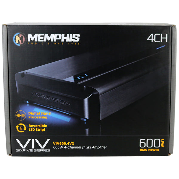 Memphis Audio VIV600.4V2 SixFive Series 4-Channel car Amplifier